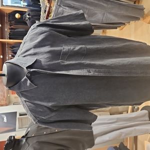 Short sleeve silk/linen sport shirt